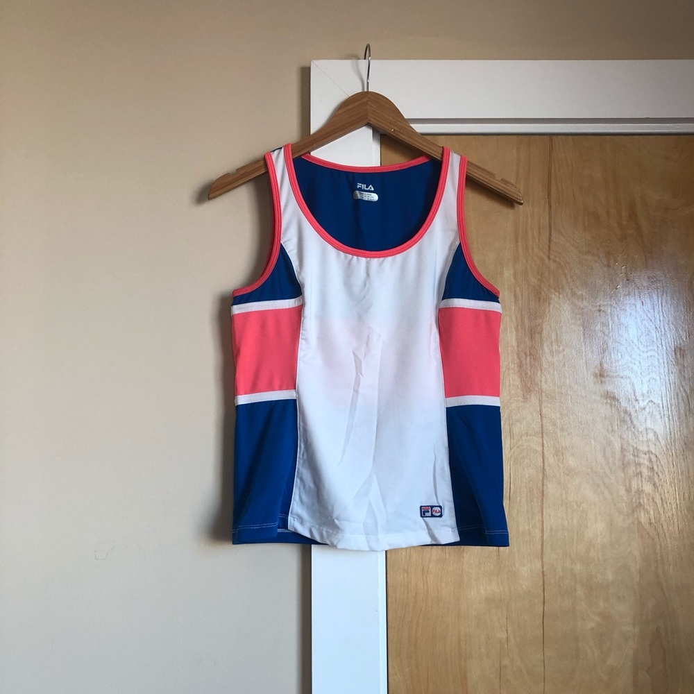 Fila colorblock workout activewear top
